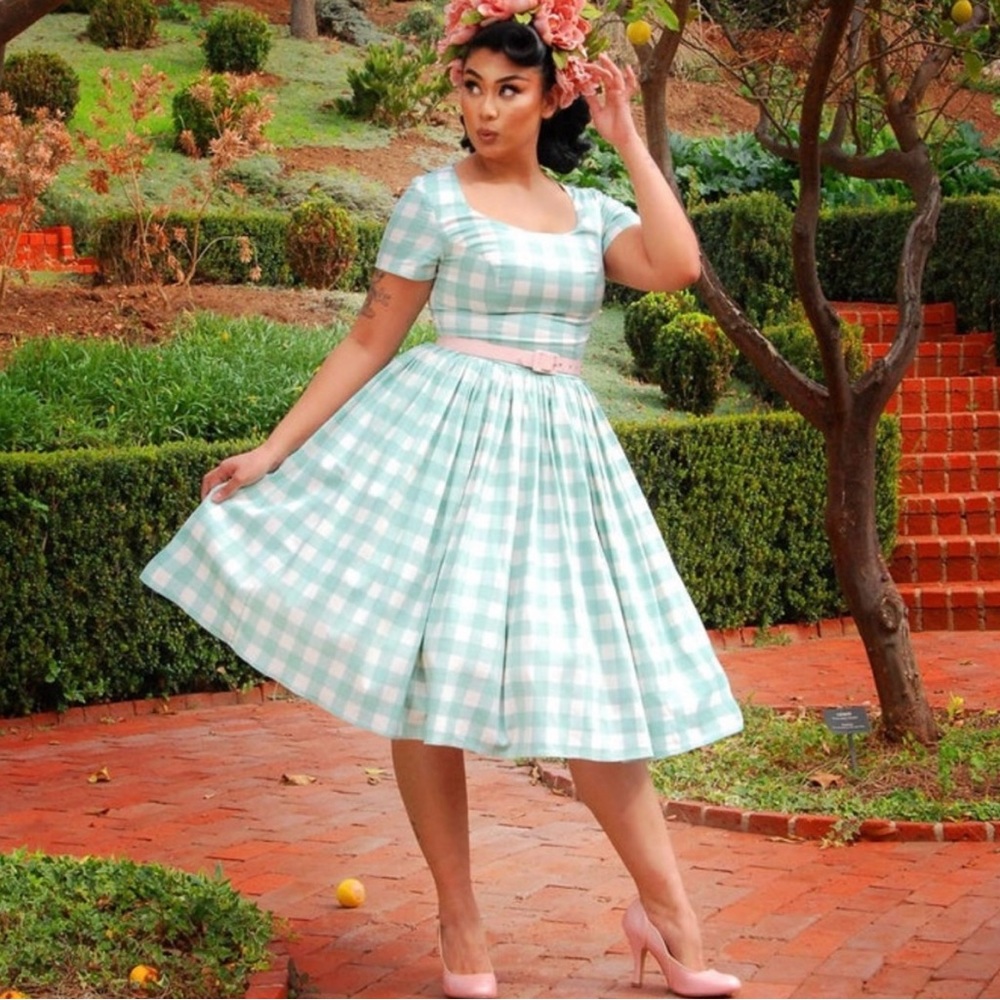 Pinup Girl Clothing checkered dress
